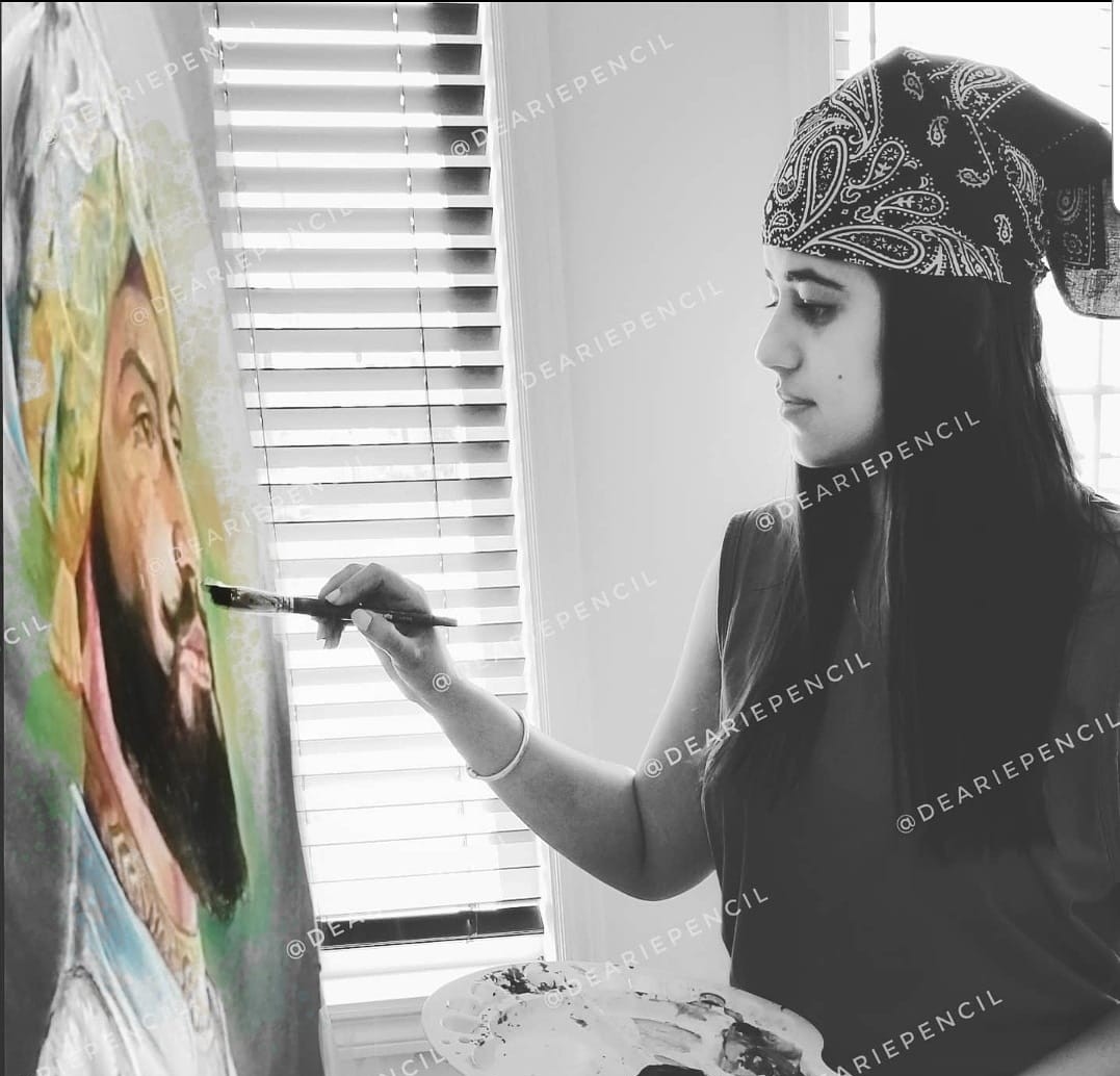 Sample pencil portrait artwork